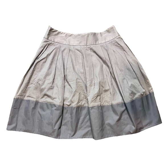 NWT Anthropologie Elevenses Gray Cotton Mini Skirt Size 6 - Picture 2 of 10
